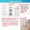 Ceiling Fan Remote Control with Light Dimmer, 3 Speeds Wall