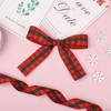 Lezevn 2 Rolls 20 Yards Christmas Scottish Tartan Ribbon Gingham