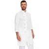 LVCBL Caftan Men's Arab Thobe Men Long Sleeve Side Split