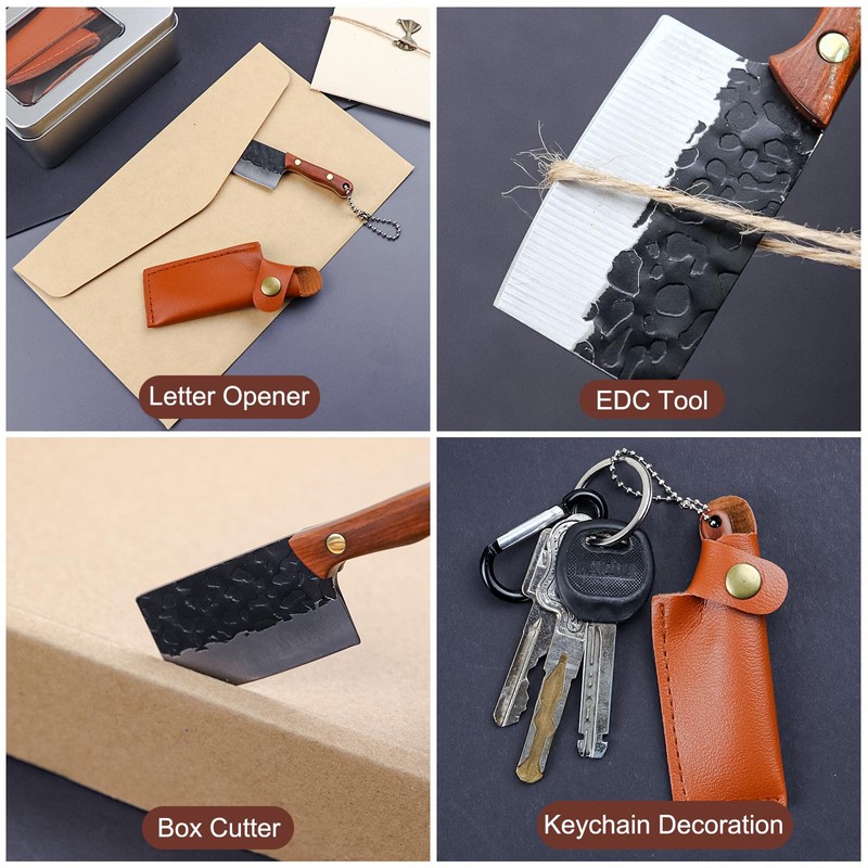 Ruksifg Mini Kitchen Knife Set Tiny EDC Knife for Package