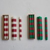 Creative Co-Op 10' H Unscented Taper Candles w/Stripes in Box,
