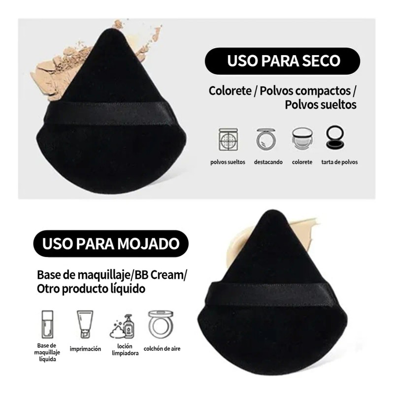 47 Brochas Maquillaje Profesional Y Herramientas Cosméticas Negro