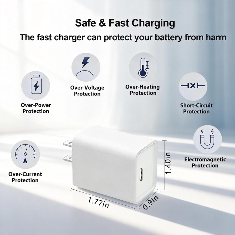 USB-C Wall Charger & Cable for Signia Hearing Aid