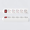 Schuko 5 Socket Strip with Switch, 3 m, 3G, 1.5