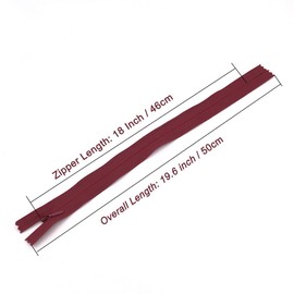 40PCS Nylon Invisible Zipper,DIY Sewing Zippers for Handmade Garment/Bags/Home Textile,Tailor Sewer Crafter's Special (18 inch, Mix Color)