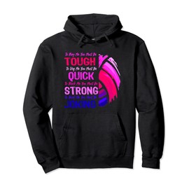 Girls Volleyball Pink Design Funny Quote Teens Will Love Pullover Hoodie