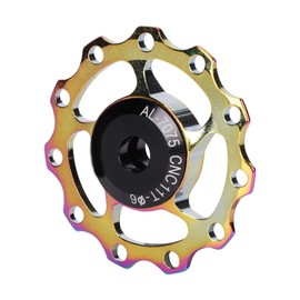 DAUERHAFT Mountain Bike Pulley Made of Aluminium Alloy Rear Derailleur for Front Derailleur Practical for Mountain Bikes (Color-11T)