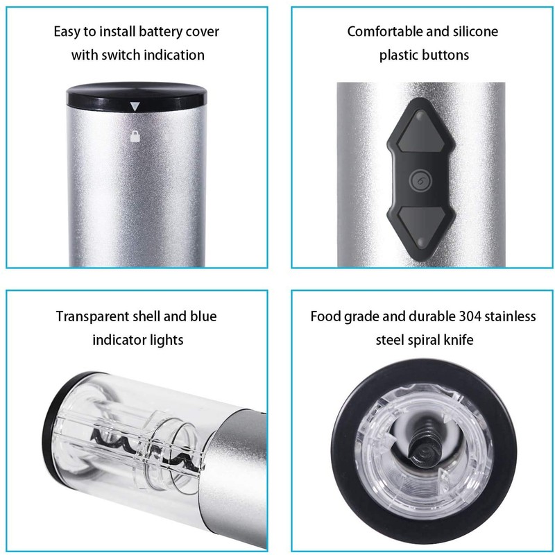 Kavydens Electric Wine Opener, Cordless Wine Bottle Opener kit with