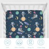 Cartoon Outer Space Galaxy Ship Astronaut Baby Crib Sheets 52''x28''