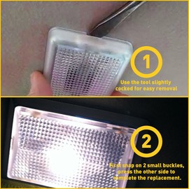 Unbranded White LED Interior Dome Light Fits 1999-2004 Ford F250 F350 F450 F550 Super Duty