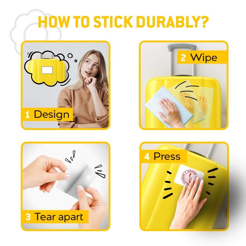 Rectangle Stickers (Set of 2) 10cm - Republic of The