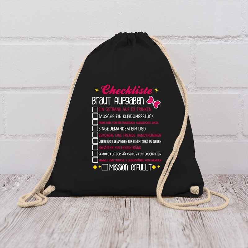 Shirtracer - Gym Bag Backpack - Bachelor Party Women -