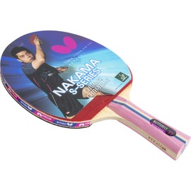 Butterfly Nakama S-3 Table Tennis Racket – Professional ITTF Approved Butterfly Ping Pong Paddle – Flextra Rubber – Carbon Ping Pong Paddle – 2 Ping Pong Balls Included