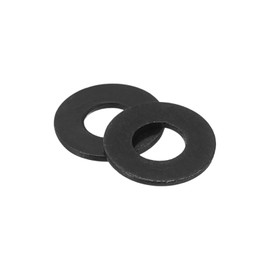 sourcing map 500Pcs M3 Flat Washer, Carbon Steel 3.2mm ID x 7mm OD x 0.5mm Thick for Bolt Screw, Factories Repair, Kitchens, Shops, and Outdoor Construction, Black