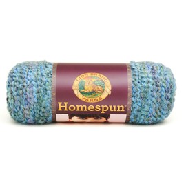 Lion Brand Yarn (1 Skein Scarfie Bulky Yarn Denim/Navy