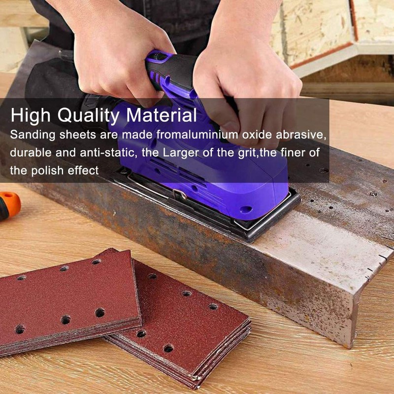 KAHEIGN 30Pcs Sanding Sheets, 40/60 /80/120 /180/240 Grits Hook and
