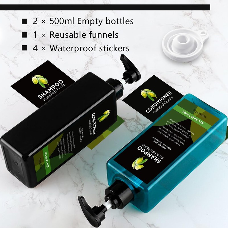 Joyfulmap 2 Pack 17oz Extra Large Flask Kit Hidden Alcohol