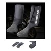 Keyming Riding Fleece Windproof Thermal Ankle & Leg Warmers Black