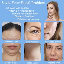 WXYISIVEN Face Lift Tape Invisible, Instant Lifting Invisible Facelift Tapes and V-Shaped Bands Lifter Facial Tools for Wrinkles Eyes Jowls Double Chin Neck Makeup Patches, Lifting Saggy Skin(s4+40tra