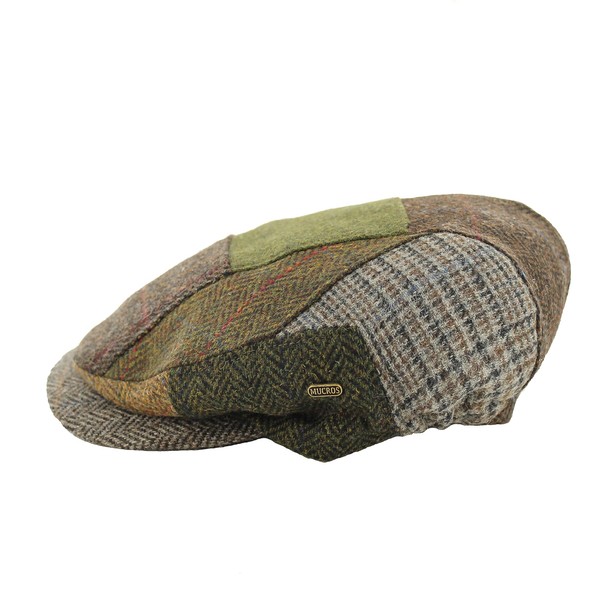 Men's Irish Flat Cap, Patch Cap Style, Woven in Ireland,