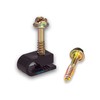 SatelliteSale Single Screw Black Clips for Ethernet Internet Telephone Cable