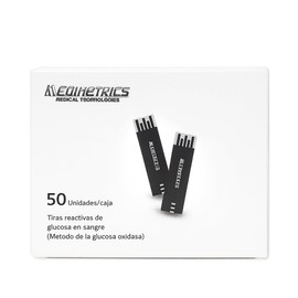50 Tiras Reactivas Para Glucometro Medimetrics