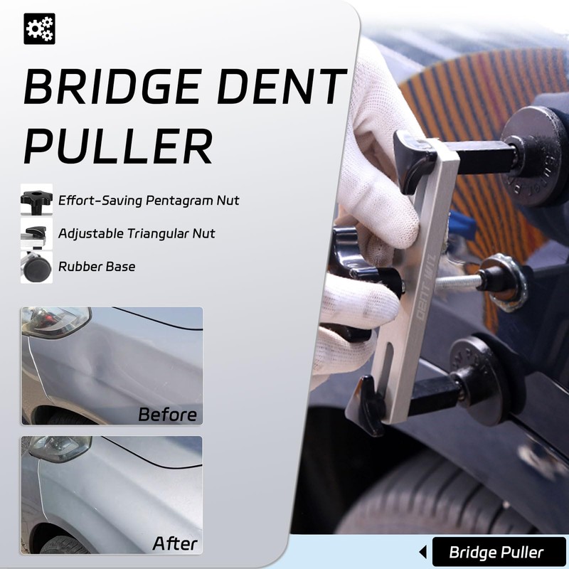 DentWiz Car Dent Repair Kit - Slide Hammer, Glue Gun