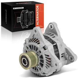 A-Premium Alternator Compatible with Nissan Sentra 2011-2012 2.0L, Versa 2009-2012 1.8L, NV200 2015 2.0L, 12V 100A 6-Groove Clutch Pulley Clockwise, Replace# 23100ZW40A, 23100ZW40B