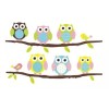 DaraBaby Vinil Decorativo De Búho Para Pared De Niños