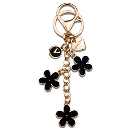 SUDIKUB Initial Letter Keychains For Women Man Kids Girls Coworkers Boss Lady Purse Charms With Love You Heart Cute Name Keychain Gift Mother's Day Gifts For Mom Aunt Grandma Birthday Gifts