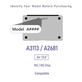 Decal Skin Compatible with MacBook Air 13.6" (Model A3113/A2681 M3 M2 chip) - Protective and Decorative Full Body Laptop Skin Decal Sticker, Anti-Scratch Vinly Skin Sticker Wrap [Fresh Marble]