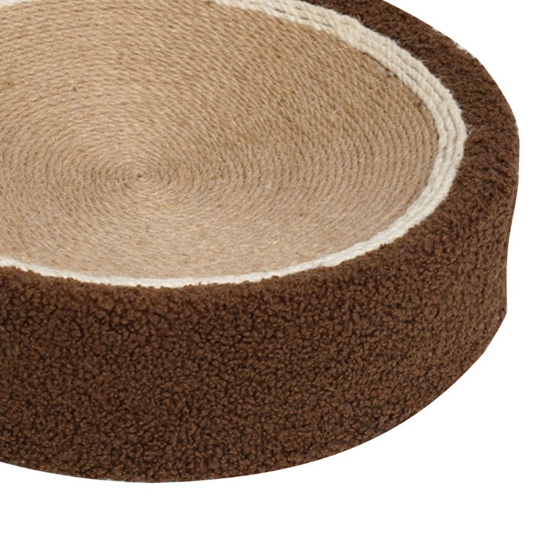 Round Cat Scratch Bowl Scratch Resistant Comfortable Sisal Lasting Cat