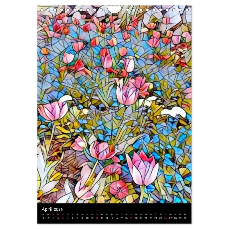 Digitale Formationen (Wandkalender 2026 DIN A4 hoch), CALVENDO Monatskalender