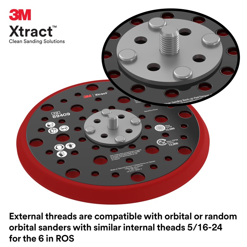 3M 3M Xtract Hookit Hook and Loop Sanding Disc Backup