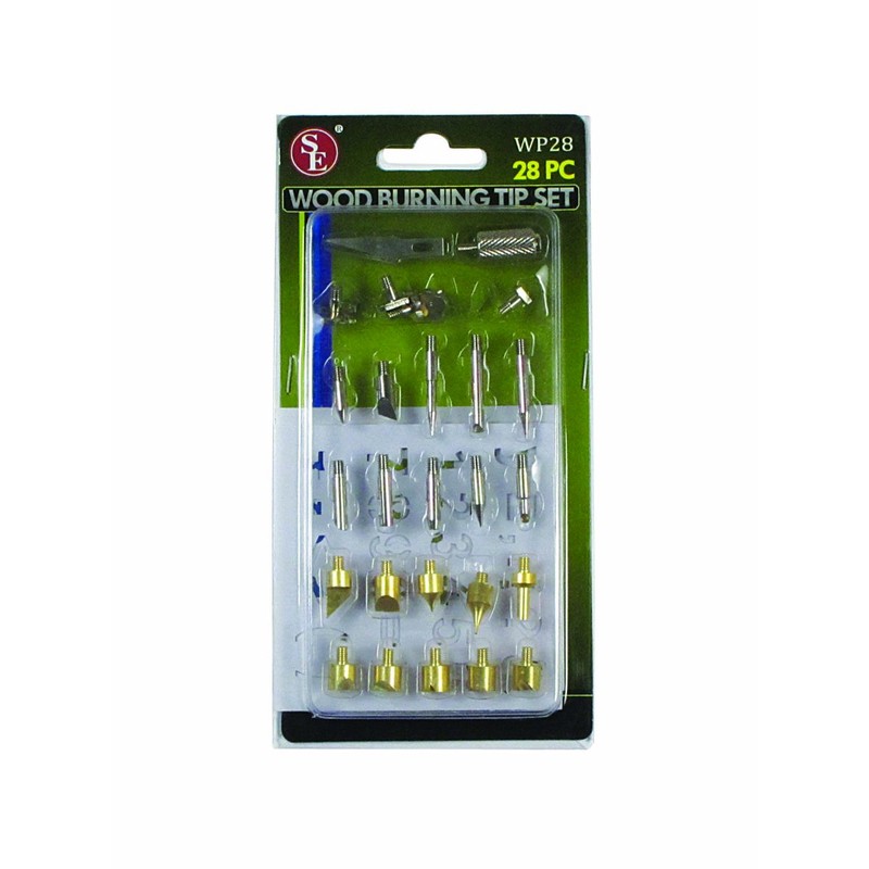 SE 28-Piece Wood Burning Tip Set - WP28