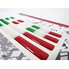 BIKE-label Italy 3D Sticker Flags Pack of 12 Stickers Car