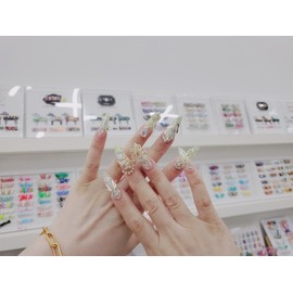  Lemon Premium Art Handmade Nail Tips ✨ - Long Oval /  레몬프리미엄아트 수제네일팁 ✨ - 롱오발