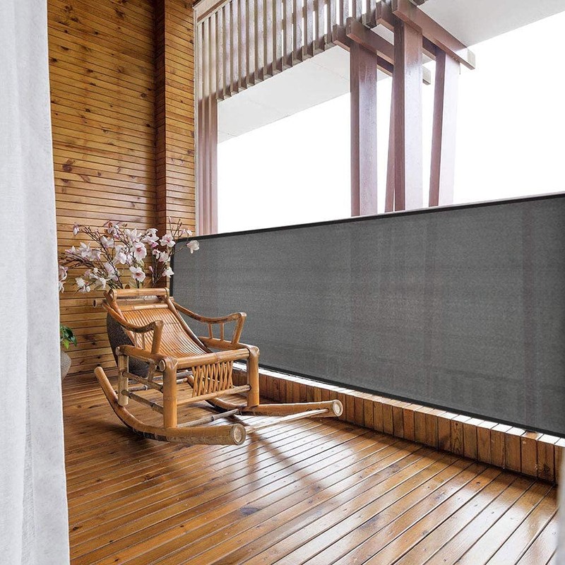 Balcony Privacy Screen Cover 90x500cm,Garden Screens with Cable Ties,Garden Privacy