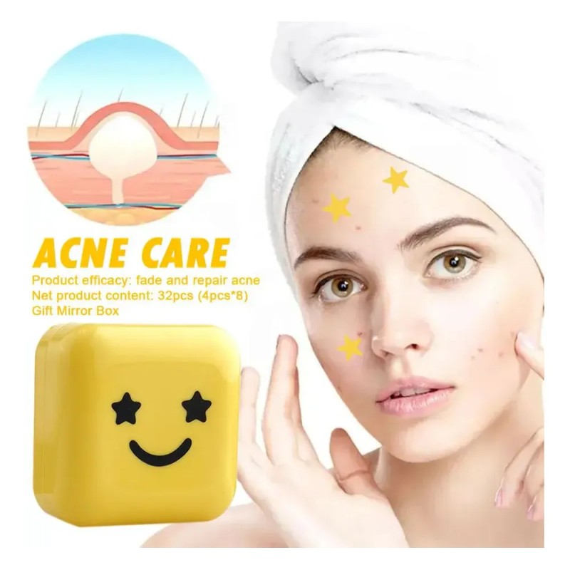 Parche Hidrocoloide Para El Acné En Forma De Estrella Cute