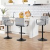Furnimart Adjustable Bar Stool Swivel Barstools Set of 2 Counter