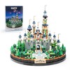 DOLBLOCK Magic Princess Blue Castle Micro Building Blocks Set for