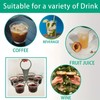 Super Carry 6-Cup Beverage Carrier,Drinks Tray Holiday,Foldable 6-Cup Coffee Carriers,Portable