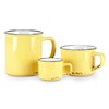 Abbott Collection Enamel Look Stoneware Cappucino Cup, Yellow