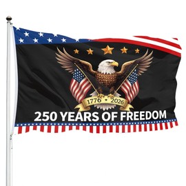 3Ply 250 Years of Freedom Flag 1776-2026 Eagle Flag 250 Merchandise Decorations We The People Flags for Outside 3x5 Double Sided