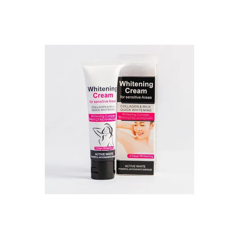 Crema Aclarante Para Areas Sencibles Con Leche Y Colageno