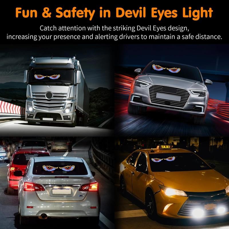 LED Devil's Eye Light for Car Truck Windshields 12 Modes
