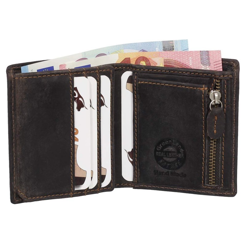 Small Luxury Leather Mini Wallet with RFID Protection - Space