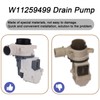 W11399437 Washing Machine Water Drain Pump Compatible with Crosley, Washer