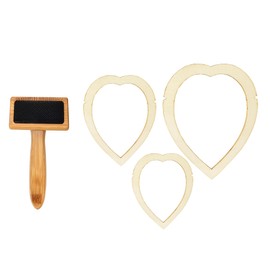 Macrame Cutting Molds and Comb Set for Making Macrame Feather Tassel (Macrame Comb Plus 3 Cutting molds)