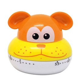 Belons Lovely Dog Mechanical Kitchen Timer 55 Minutes Countdown Timer Alarm, Multicolour